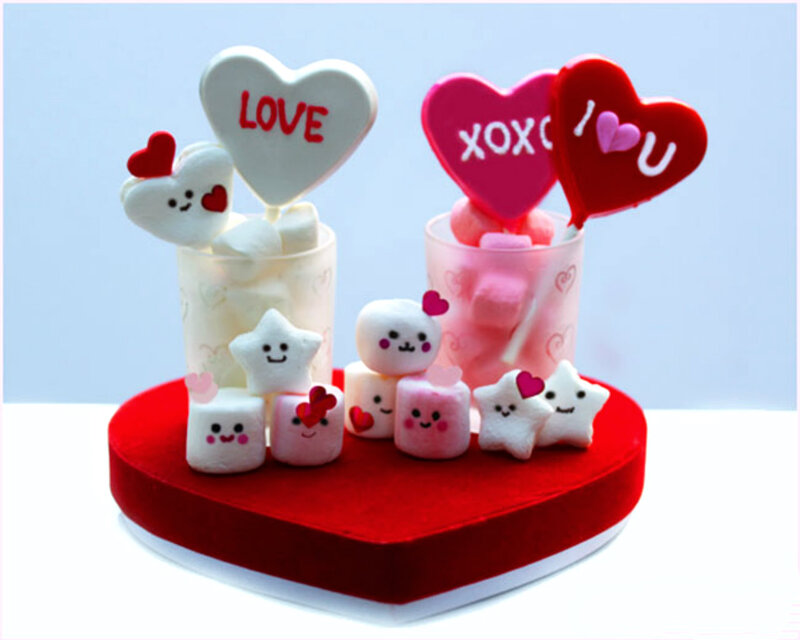 Heart-shaped Candy Display