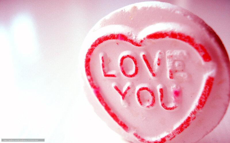 heart-shaped candy with love message