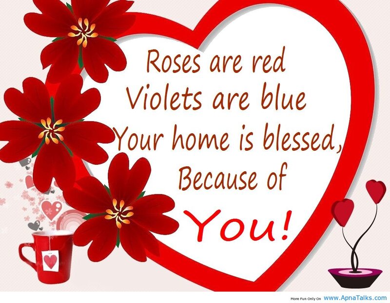Heart-shaped Card with Flowers — Red