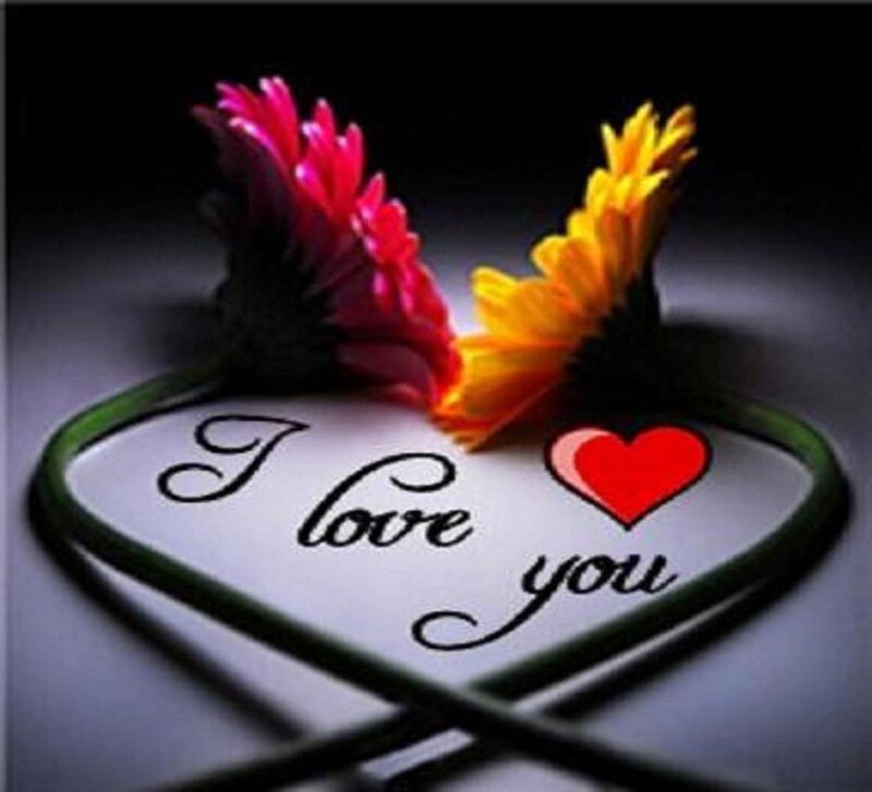 Heart-shaped Card with Flowers