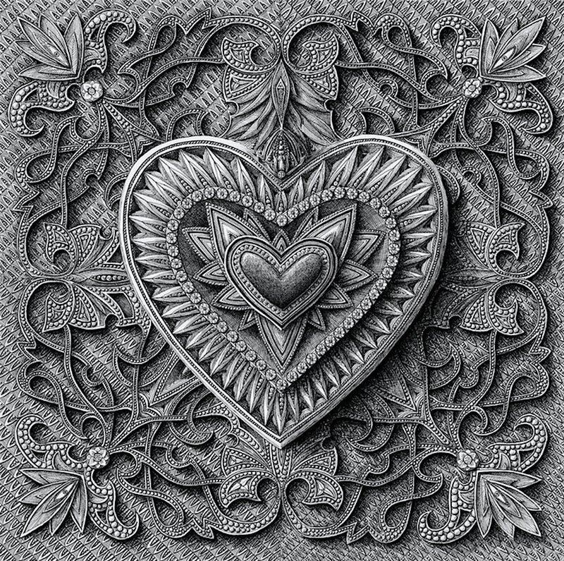 Heart-shaped Carving