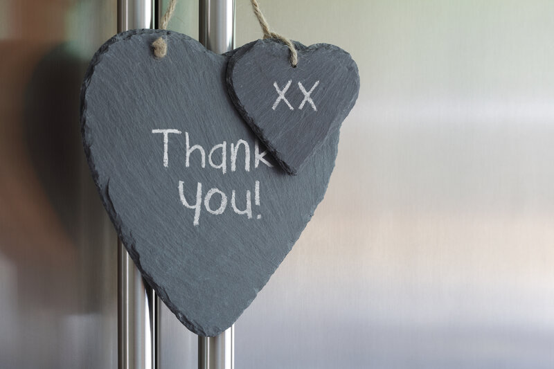 Heart-shaped Chalkboard — Gray