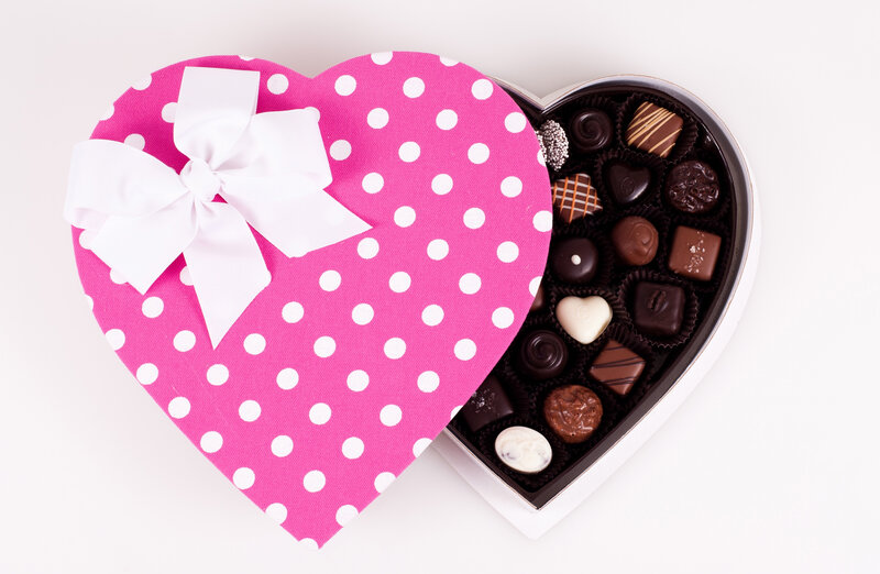 Heart-shaped Chocolate Box — Pink, Festive