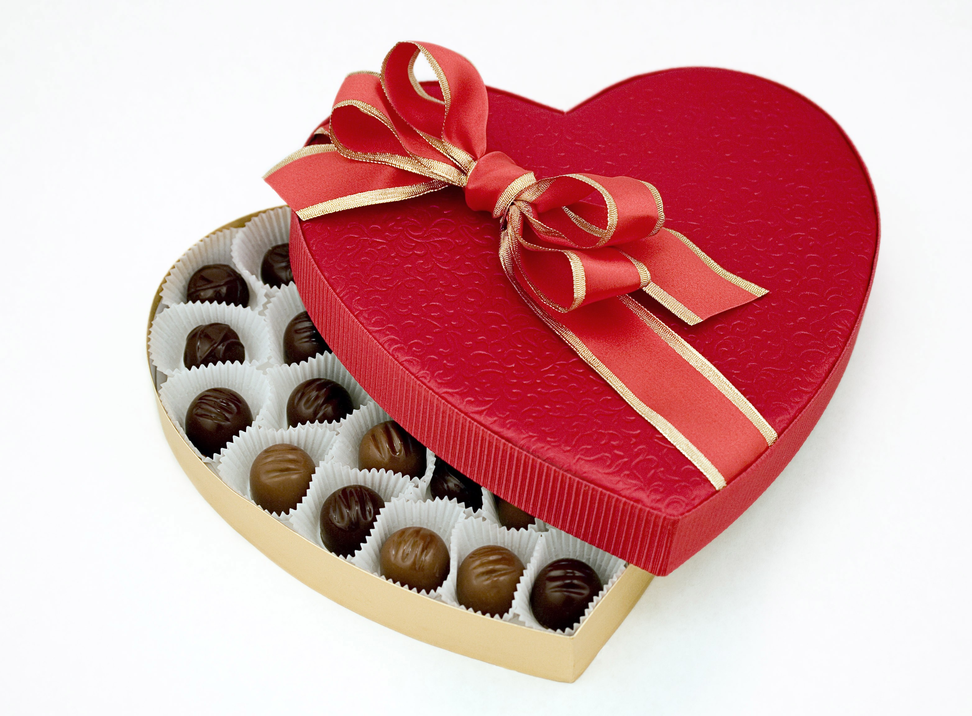 heart-shaped chocolate box