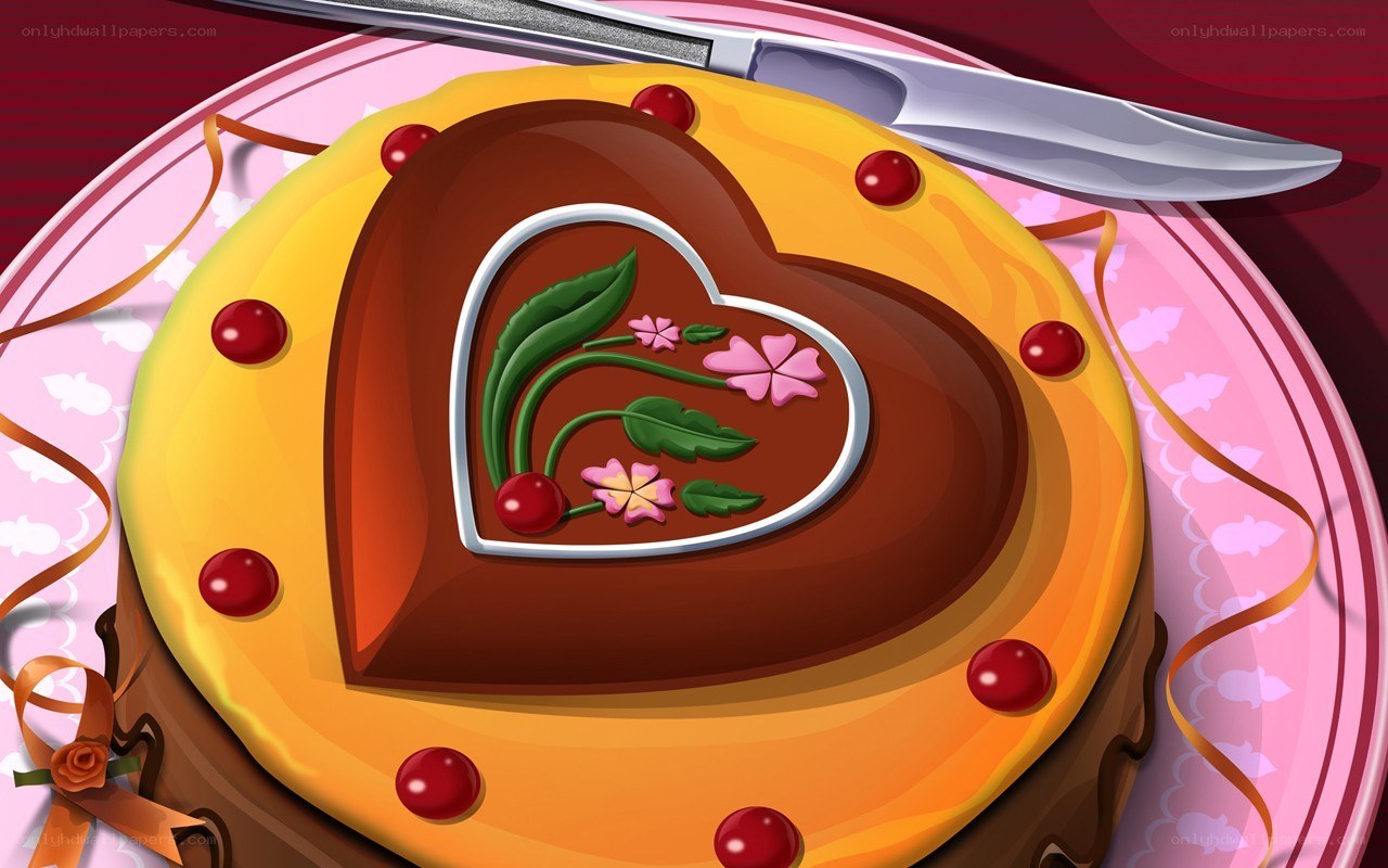 heart-shaped chocolate cake