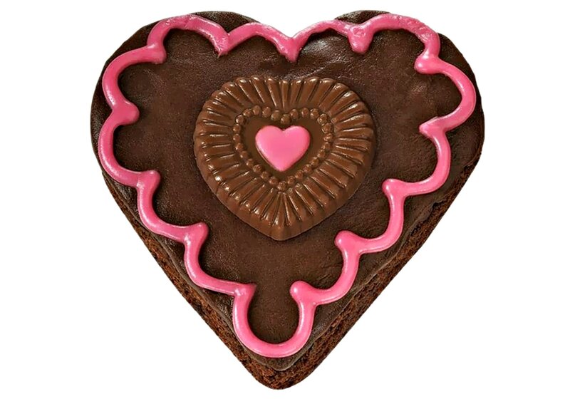 Heart-shaped Chocolate Cake — Brown, Sweet