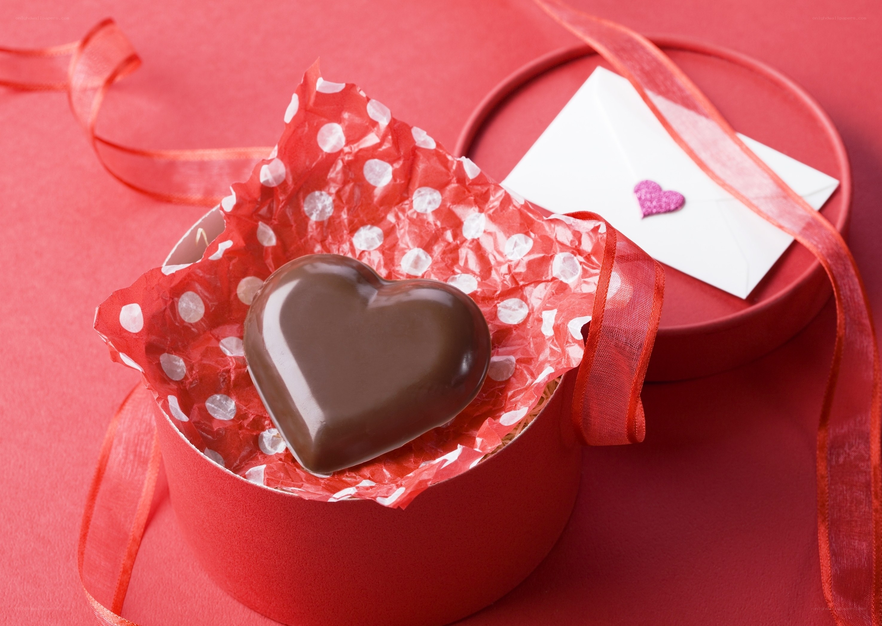 heart-shaped chocolate gift