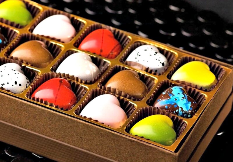 Heart-shaped Chocolates — Brown, Indulgent