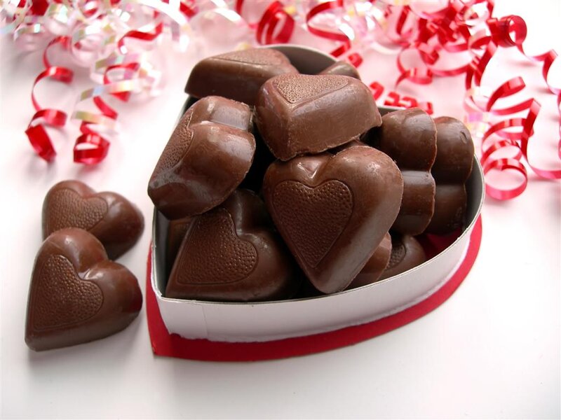 Heart-shaped Chocolates — Brown