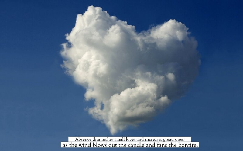 Heart-shaped Cloud — Blue, Serene, Afternoon, Photograph