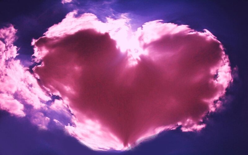 Heart-shaped Cloud — Purple