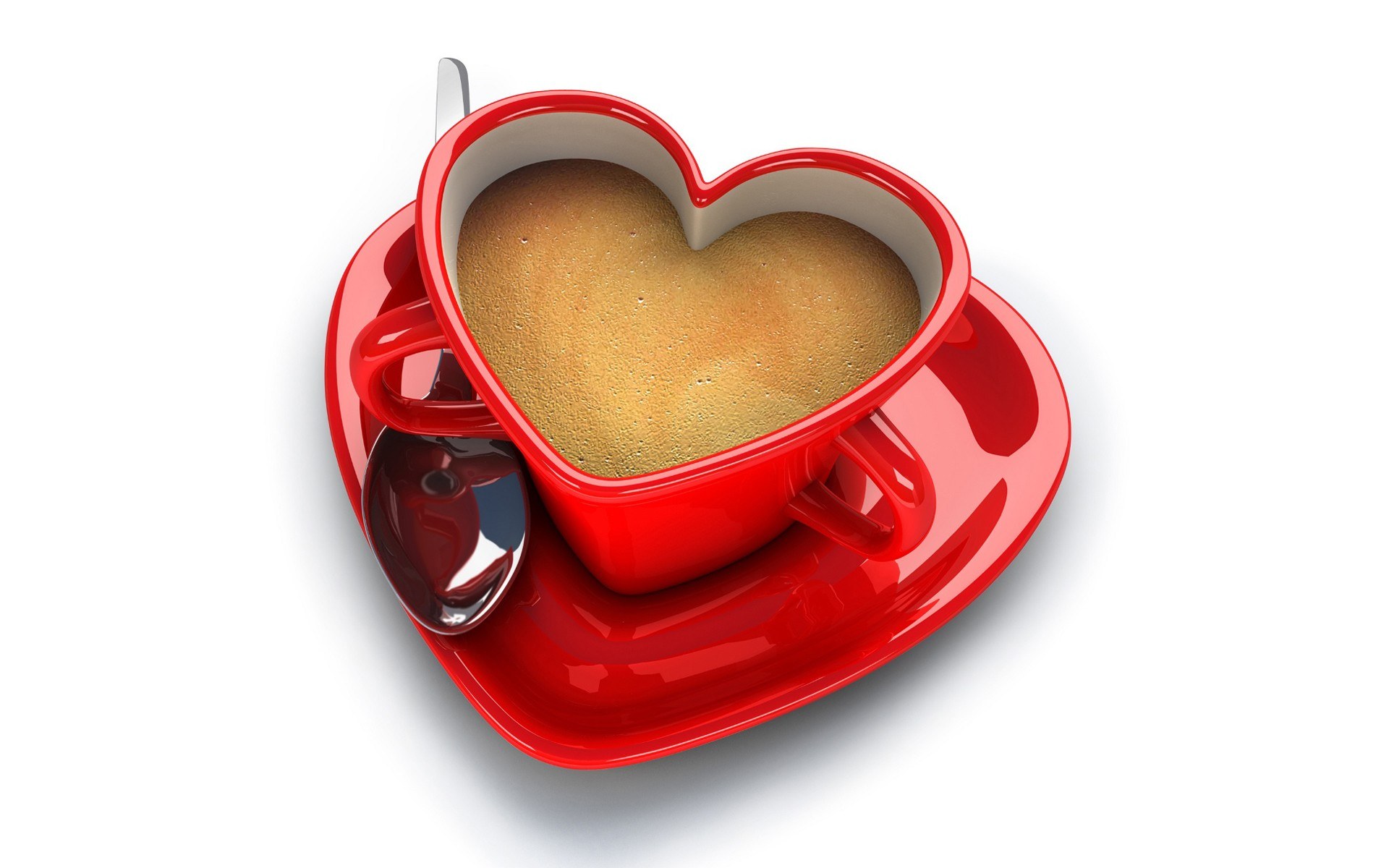 heart-shaped coffee cup