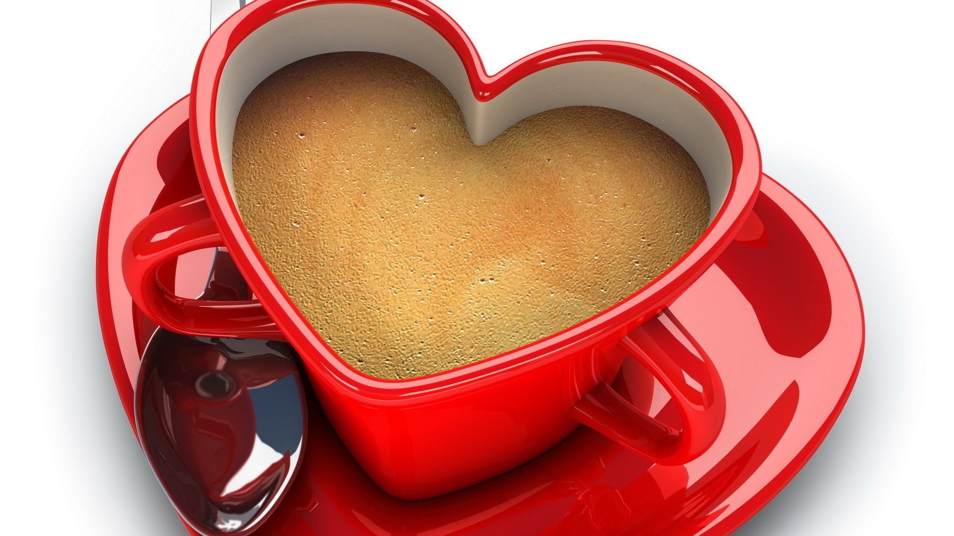 heart-shaped coffee cup