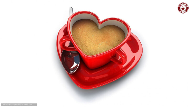 heart-shaped coffee cup