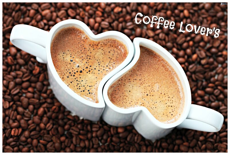 Heart-shaped Coffee Cups — Brown, Cozy, Photograph