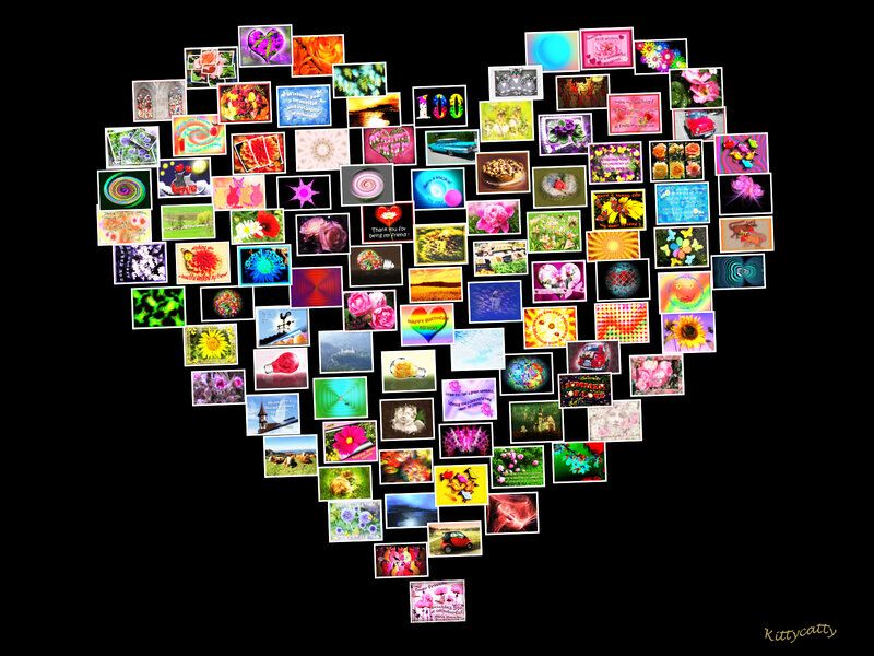 Heart-shaped Collage