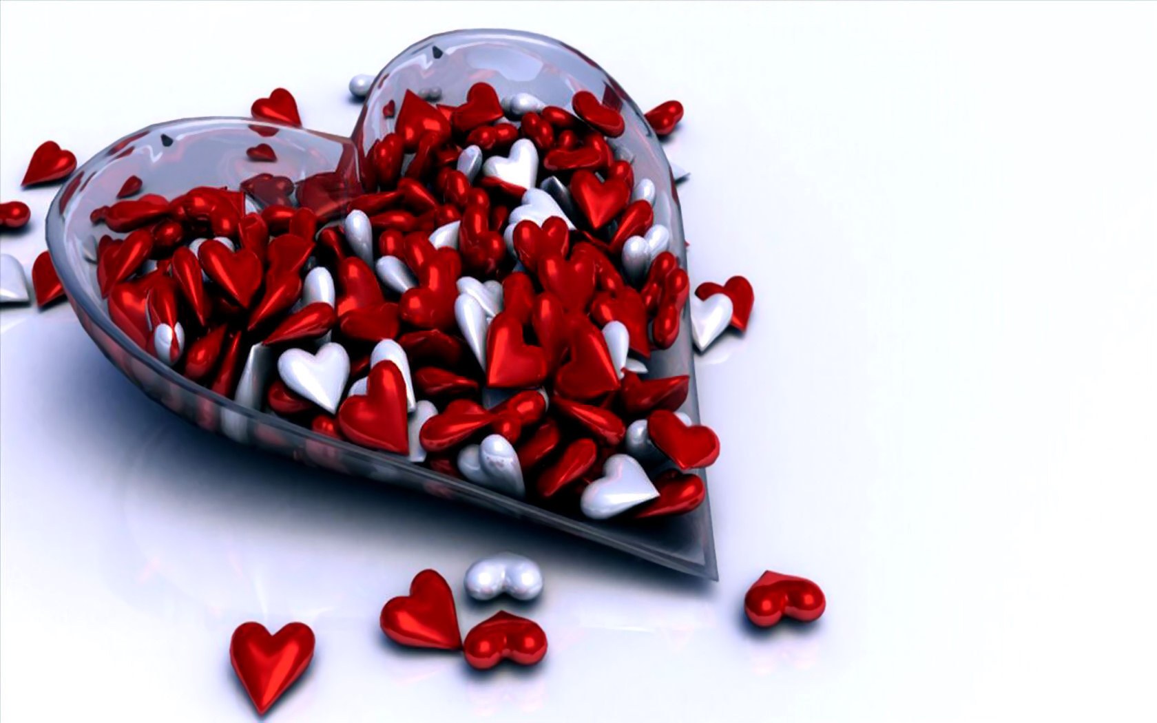heart-shaped container with hearts
