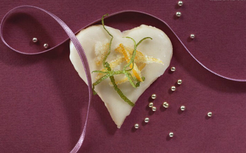 Heart-shaped Cookie — Purple
