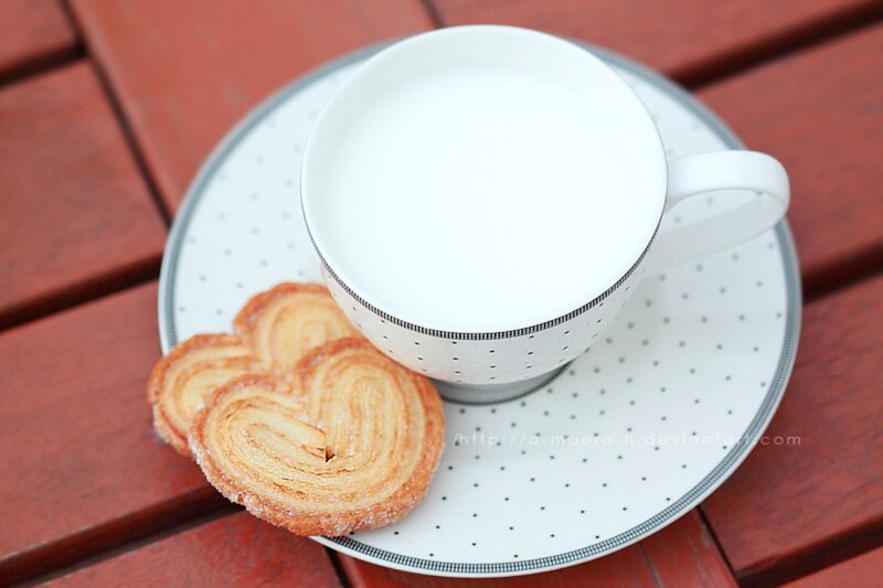 Heart-shaped Cookies and Cup