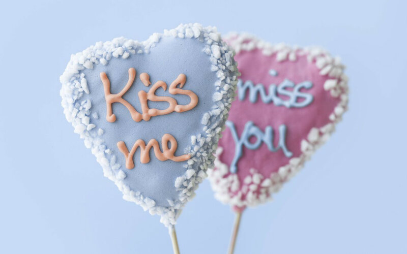 Heart-shaped Cookies — Blue