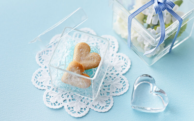 Heart-shaped Cookies — Light Blue