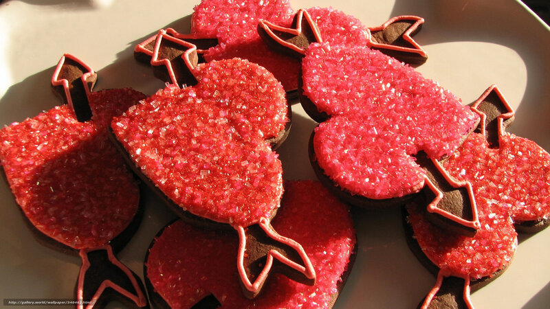 Heart-shaped Cookies — Red, Warm