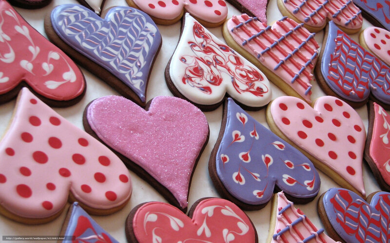 heart-shaped cookies