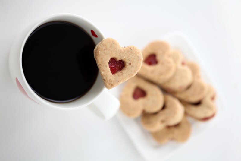 Heart-shaped Cookies — White, Calm, Morning