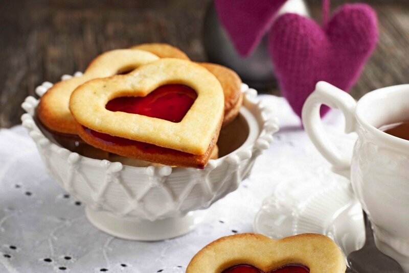 Heart-shaped Cookies — White, Cozy