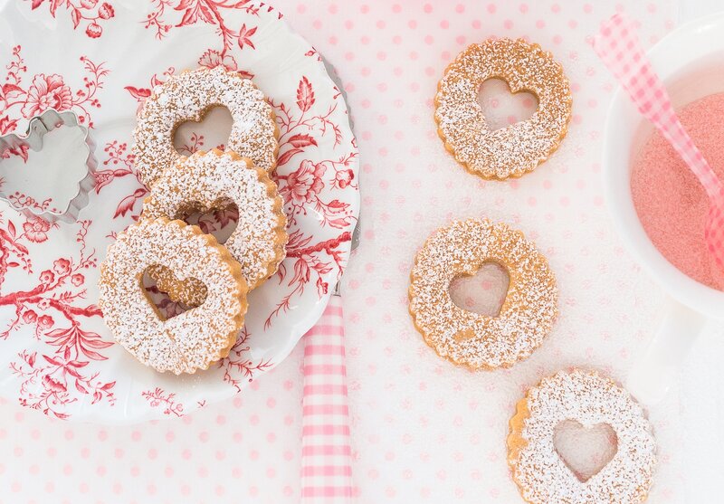 Heart-shaped Cookies — White, Sweet, Photograph