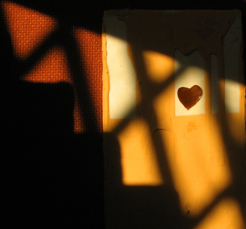 Heart-shaped Cutout — Orange