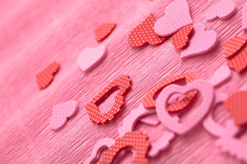 Heart-shaped Cutouts — Pink
