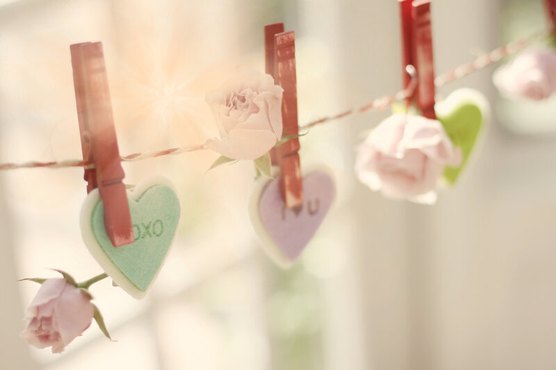 Heart-shaped Decorations — Pink, Serene