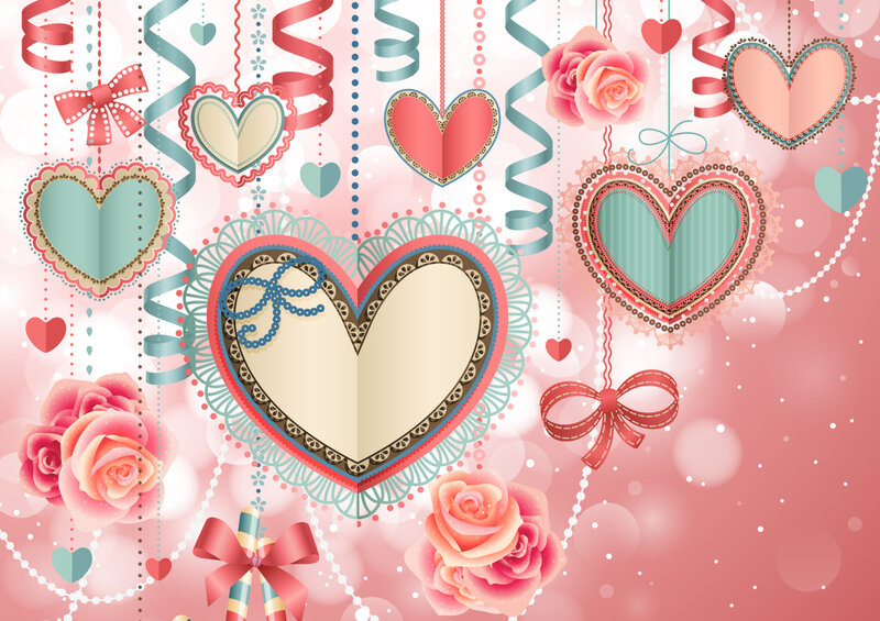 Heart-shaped Decorations — Pink