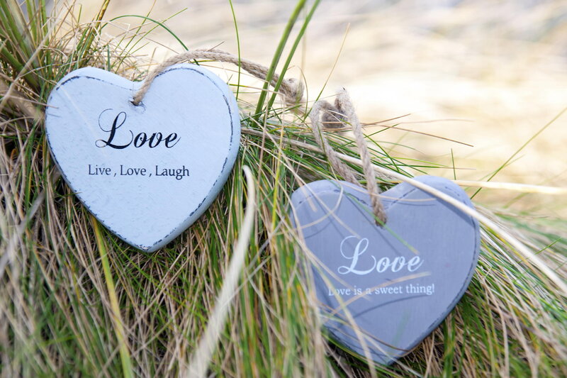 Heart-shaped Decorations — White, Serene