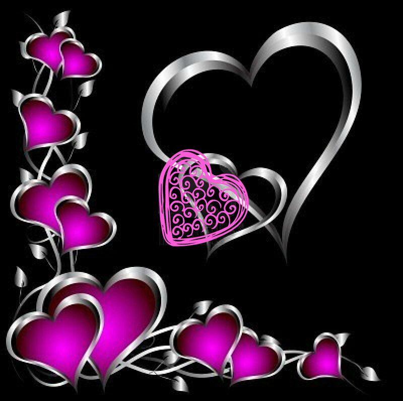 Heart-shaped Design — Black