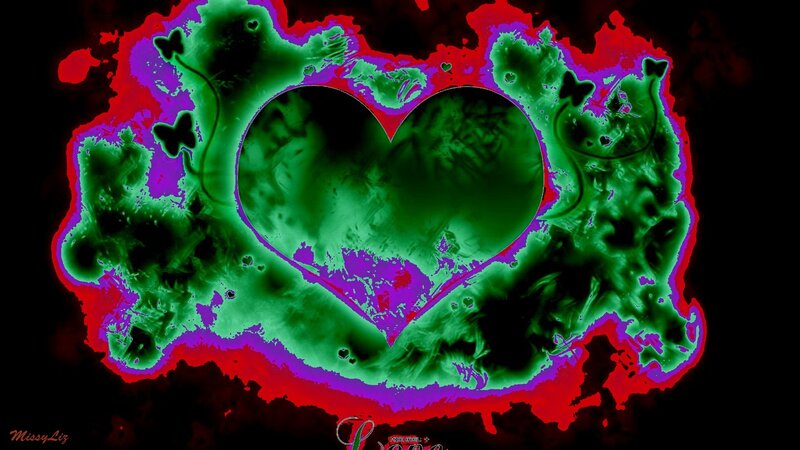 Heart-shaped Design — Green