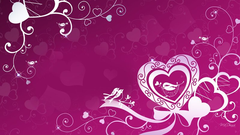 Heart-shaped Design with Birds