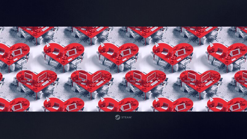 Heart-shaped Desks