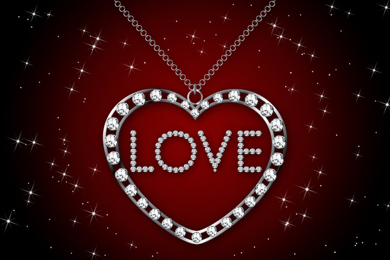 Heart-shaped Diamond Necklace