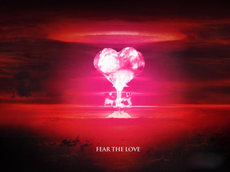 Heart-shaped explosion