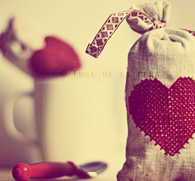 Heart-shaped Fabric Bag