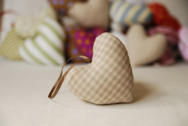 Heart-shaped Fabric Ornament