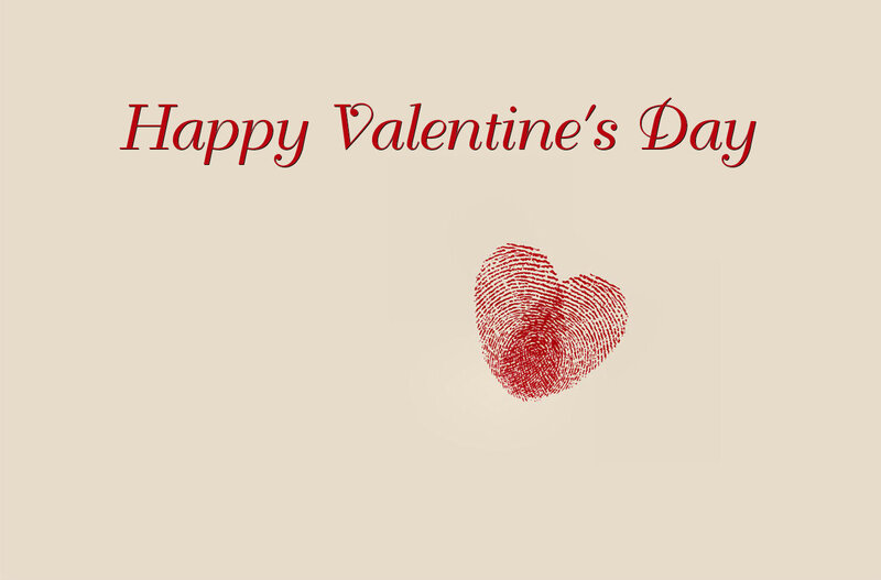 Heart-shaped Fingerprint — Red