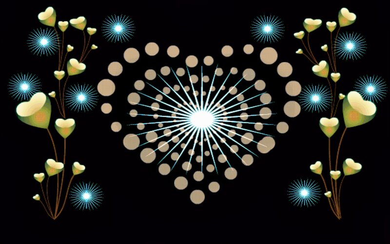 Heart-shaped Fireworks