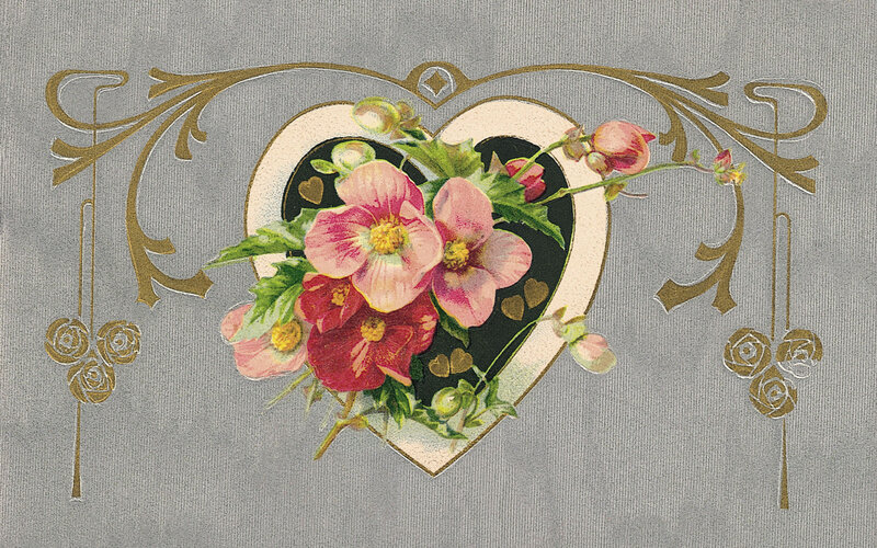 Heart-shaped Floral Arrangement — Pink