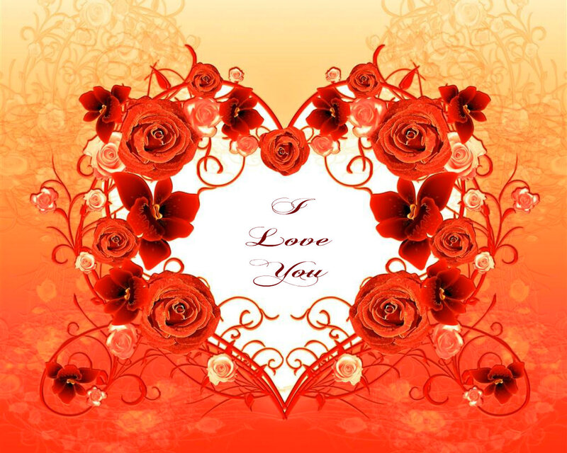 Heart-shaped Floral Arrangement — Red, Romantic
