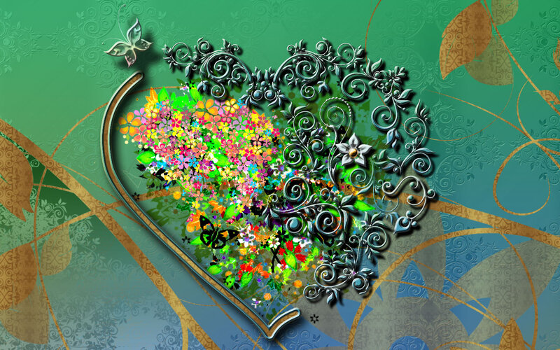 Heart-shaped Floral Design