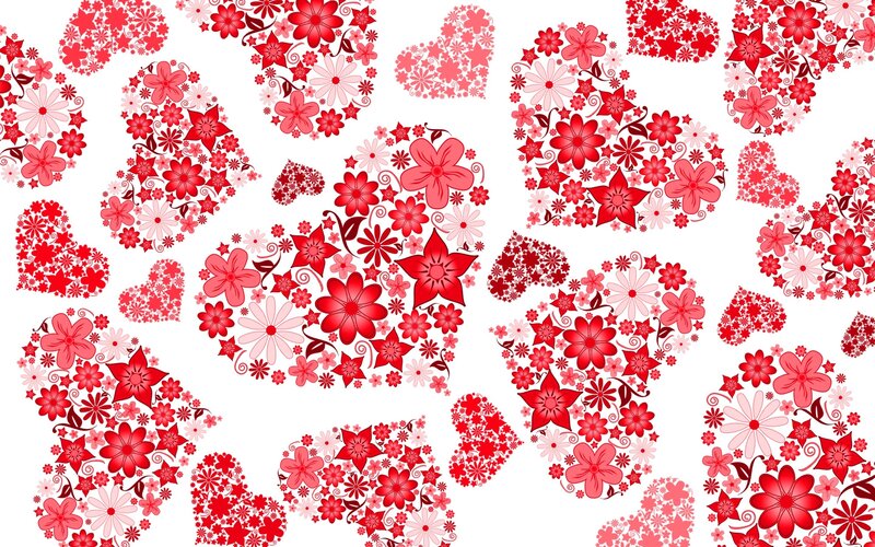 Heart-shaped Floral Patterns