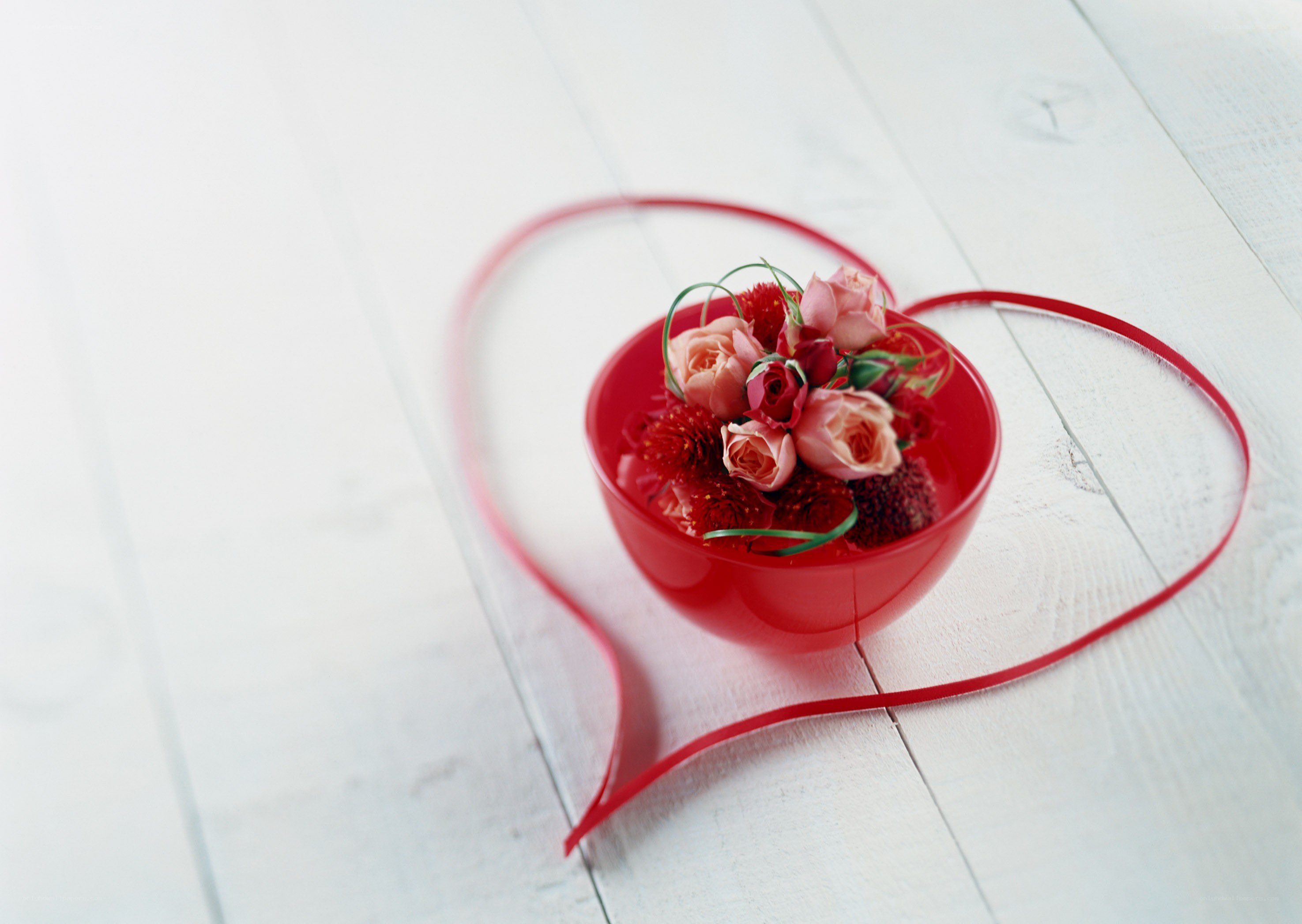 Heart-shaped flower arrangement